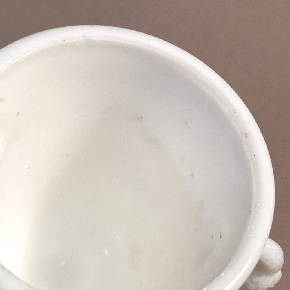 Vintage Milk Glass Berry Vase - Picture 11 of 14